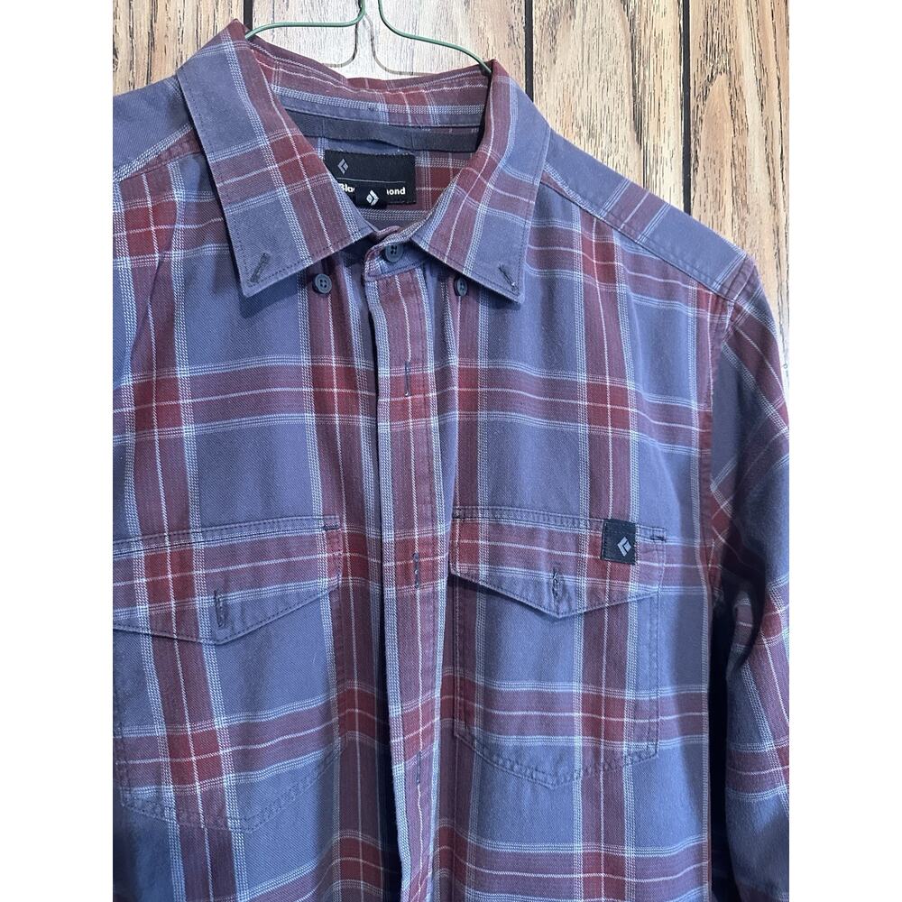 Black Diamond Project Heavy Flannel Shirt - Men’s Medium - Plaid Organic Cotton